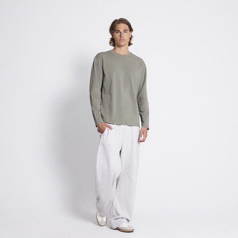 Long sleeve tee "Lion" Dusty green